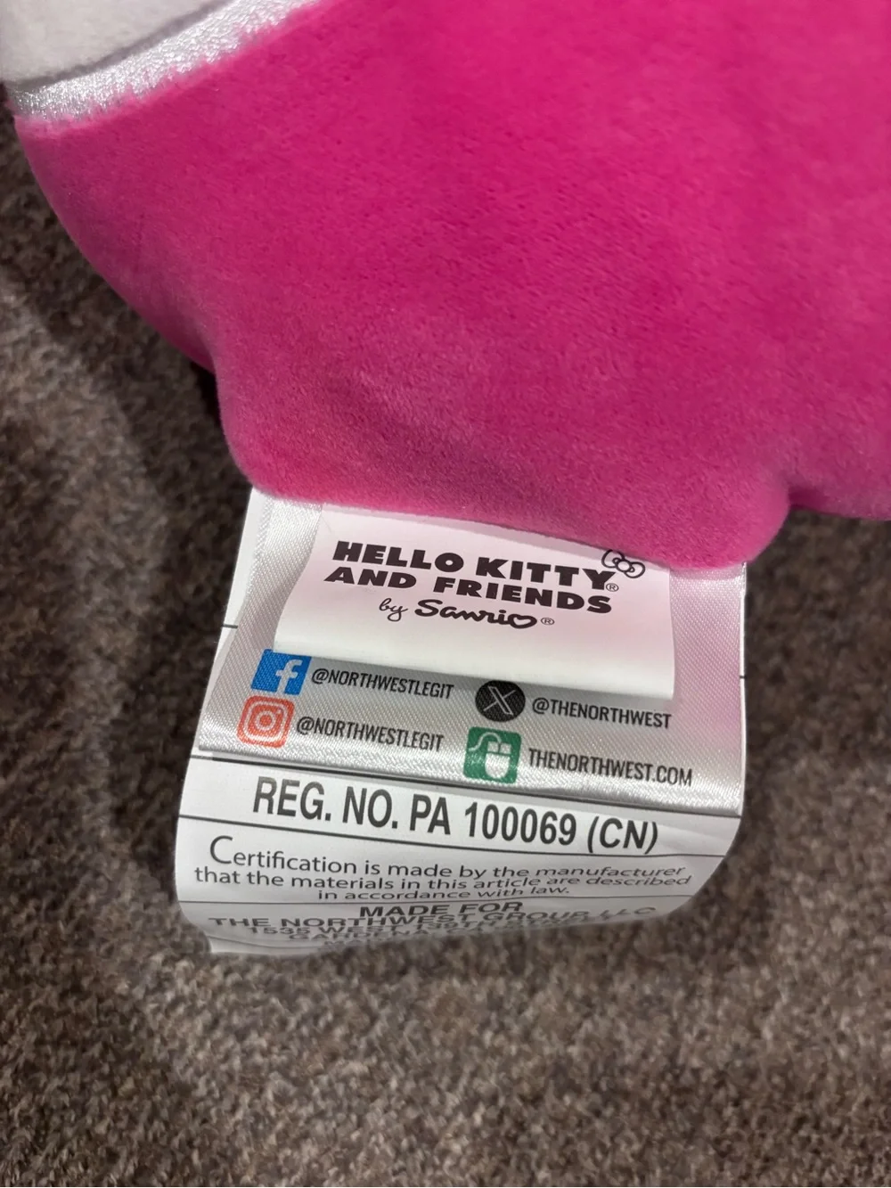 My Melody plush pillow